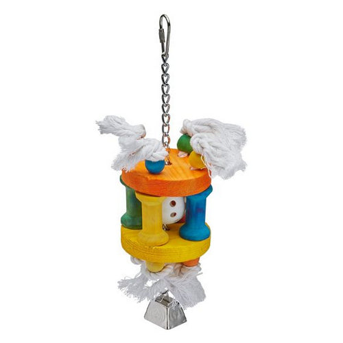AE Cage Company Happy Beaks Wiffle Ball in Solitude Assorted Bird Toy 1 count by A&E Cage Company