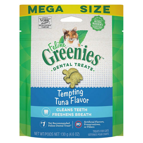 Greenies Feline Dental Treats Tempting Tuna Flavor 4.6 oz by Greenies