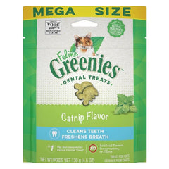 Greenies Feline Natural Dental Treats Catnip Flavor 4.6 oz by Greenies