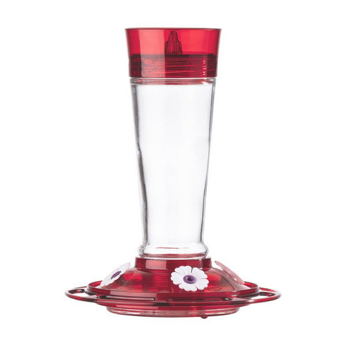 More Birds Ruby Glass Hummingbird Feeder 10 oz capacity by More Birds