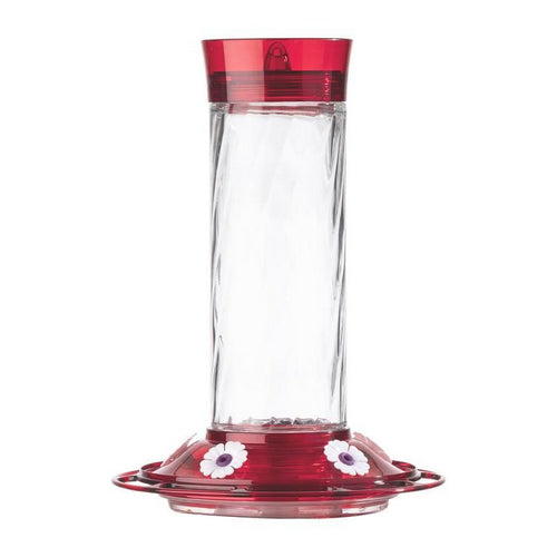 More Birds Diamiond Glass Hummingbird Feeder 30 oz capacity by More Birds