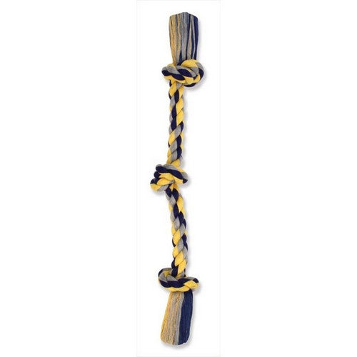 Mammoth Pet Products, Mammoth Cottonblend Color 3 Flossing Rope Dog Toy, 1 count