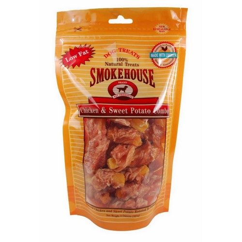 Smokehouse Chicken and Sweet Potato Combo Natural Dog Treat 8 oz by Smokehouse