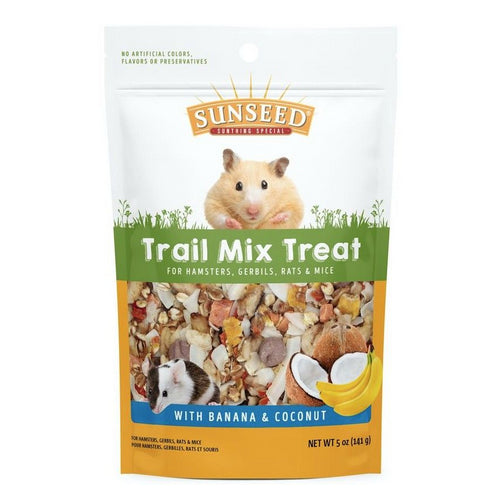 Sunseed, Sunseed Trail Mix Treat with Banana and Coconut for Hamster and Rats, 5 oz
