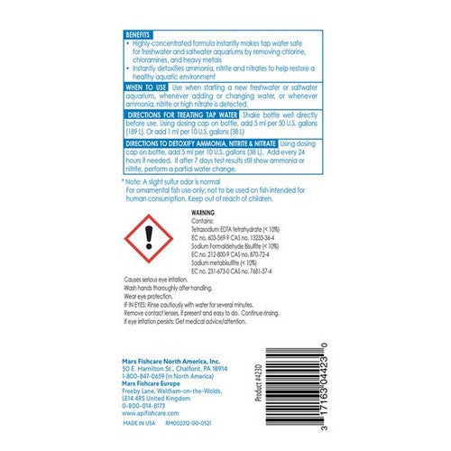 API, API Aqua Essential All-in-One Concentrated Water Conditioner, 8 oz