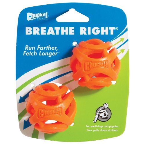 Chuckit Breathe Right Fetch Ball Small 2 count by Chuckit!