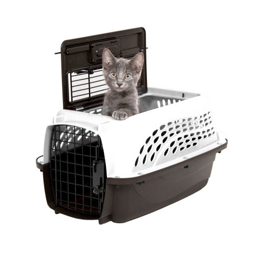 Petmate, Petmate Two Door Top-Load Kennel White, Up to 10 lbs