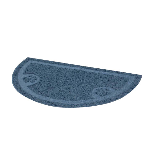 Petmate, Petmate Half Circle Litter Catcher Mat Blue, 1 count