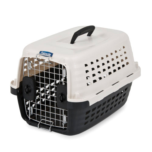 Petmate Compass Kennel - Black & Metalic White X-Small - 19"L x 12.7"W x 11.5"H (1-10 lbs) by Petmate