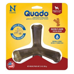 N-Bone Quado Dog Treat Bacon Flavor Average Joe 2.8 Oz by N-Bone