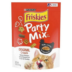 Friskies Party Mix Original Crunch With Chicken And Flavors Of Liver And Turkey Cat Treats 6 Oz by Friskies