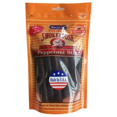Smokehouse Pepperoni Stix Dog Treats 8" 8 oz by Smokehouse