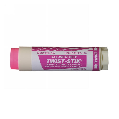 All-Weather Twist-Stik Paintstik Livestock Marker Fluorescent Pink 1 Each by All-Weather
