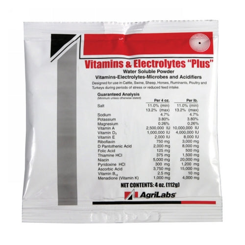 Vitamins & Electrolytes Plus 4 Oz by Agrilabs