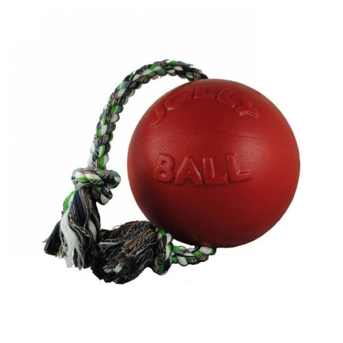 Jolly Romp-N-Roll Dog Toy 8" Red 1 Count by Jolly Pets