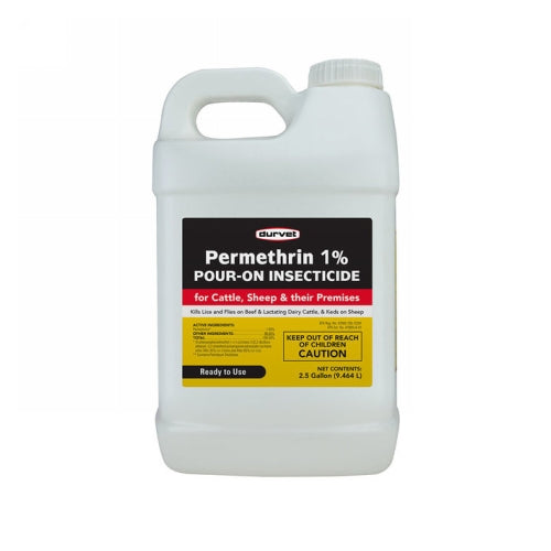 Permethrin 1% Pour-On Fly Control 2.5 Gallons by Durvet