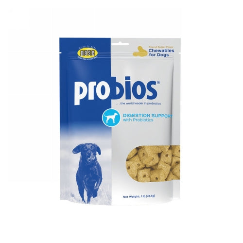 Probios Chewables Digestion Support with Probiotics for Dogs 1 Lb by Probios