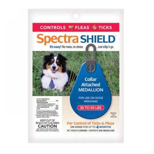 Spectra, Spectra SHIELD Flea and Tick Medallion for Dogs, 1 Each