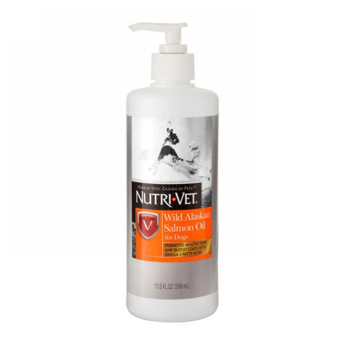 Nutri-Vet Wild Alaskan Salmon Oil for Dogs 13.5 Oz by Nutri-Vet