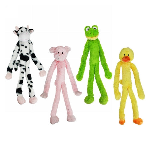 Swingin' Slevins Dog Toy 27" Assorted Animals 1 Count by Multipet