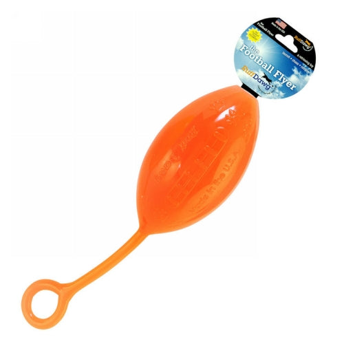 Football Flyer Dog Toy Assorted 1 Count by Ruffdawg