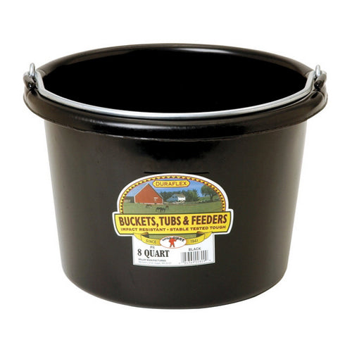 Duraflex, DuraFlex Plastic Pail Black, 1 Count