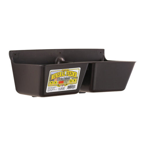 Mineral Feeder with Divider Black 1 Count by Miller Little Giant