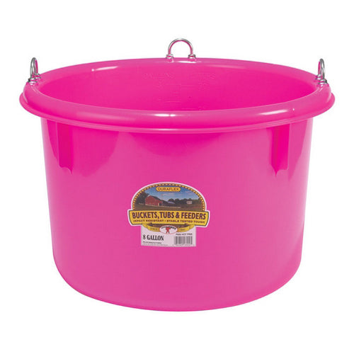 Plastic Round lon Feeder Pink 1 Count by Miller Little Giant