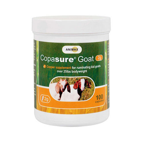 Copasure Goat Copper Supplement Capsules for Kids 100 Count by Animax Veterinary Technology