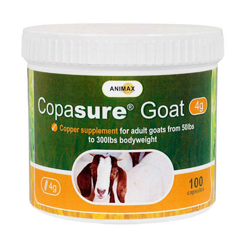 Copasure Goat Copper Supplement Capsules for Adults 100 Count by Animax Veterinary Technology