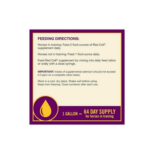 Horse Health Products, Farnam Red Cell Horse Supplement, 1 Gallon
