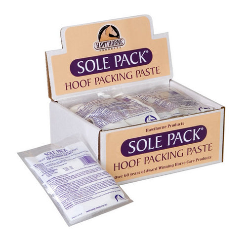 Sole Pack Hoof Packing Paste Paddies for Horses 12 Packets by Hawthorne