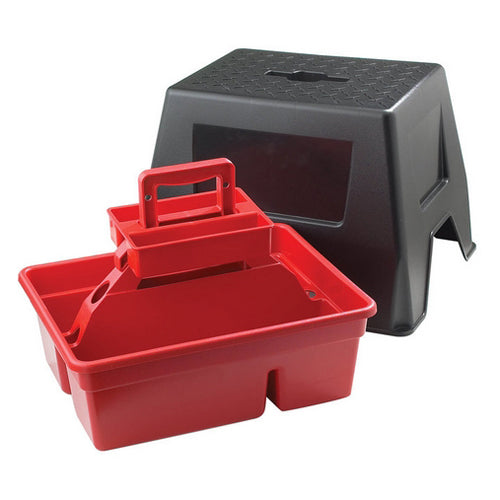 DuraTote Stool Combo UnitRed/Black 1 Count by Miller Little Giant