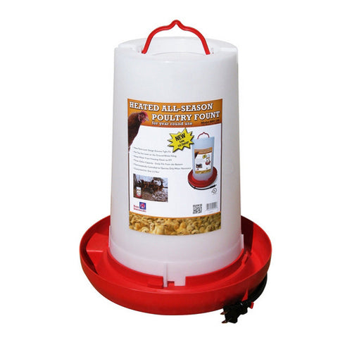 Heated All-Season Poultry Fount 3 Gallons by Farm Innovators