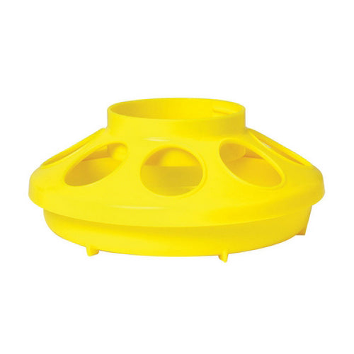 Plastic Screw-On Poultry Feeder Base Yellow 1 Count by Miller Little Giant