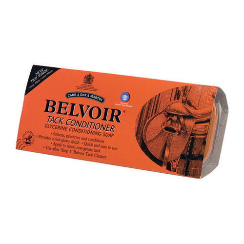 Belvoir Tack Conditioner Bar Soap with Tray 250 Grams by Carr & Day & Martin