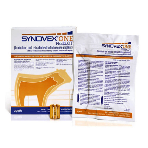 Synovex One Feedlot Implants 100 Dose by Zoetis