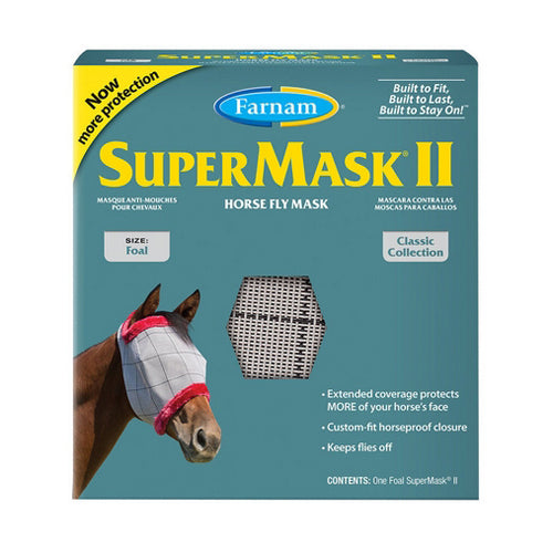 SuperMask II Fly Mask without EarsFoal 1 Count by Farnam