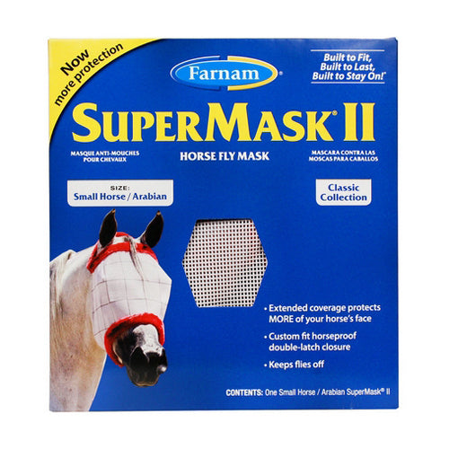 SuperMask II Fly Mask without EarsSmall Horse/Arabian 1 Count by Farnam