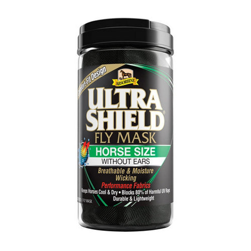 Ultra Shield Fly Mask without Ears Horse 1 Count by Absorbine