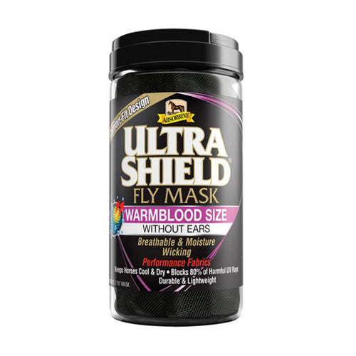 Ultra Shield Fly Mask without Ears Warmblood 1 Count by Absorbine