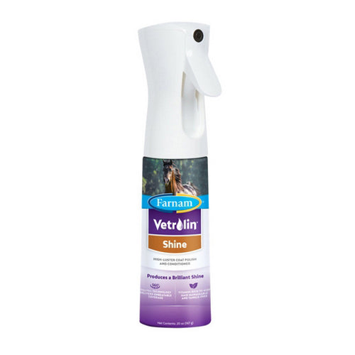 Vetrolin Shine Spray for HorsesContinuous Spray 20 Oz by Farnam