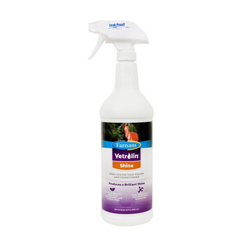 Vetrolin Shine Spray for Horses Spray 32 Oz by Farnam