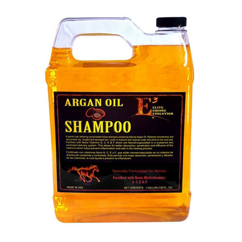E3 Elite Equine Evolution, E3 Argan Oil Shampoo, 1 Gallon