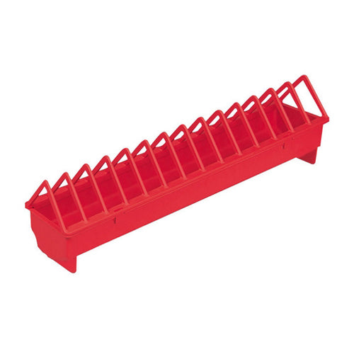 Plastic Trough Poultry Feeder Narrow Grid 1 Count by Miller Little Giant