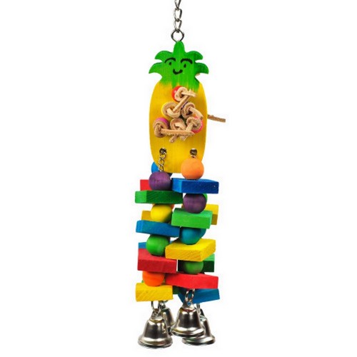 A&E Cage Company, Happy Beaks Pineapple Bird Toy, 1 Count (Small)
