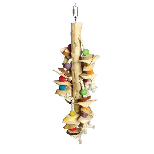Real Wood With Hanging Wood Cylinders 1 Each by A&E Cage Company