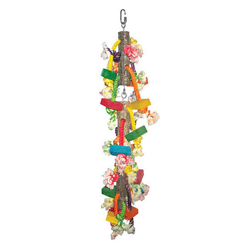 Large Real Wood With Hanging Blocks On Rope 1 Each by A&E Cage Company