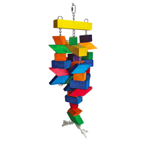 Parallelogram Large Wooden Bird Toy 1 Each by A&E Cage Company