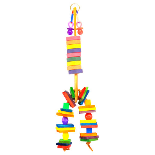 Wooden Spoon With Bagels Blocks And Beads 1 Each by A&E Cage Company
